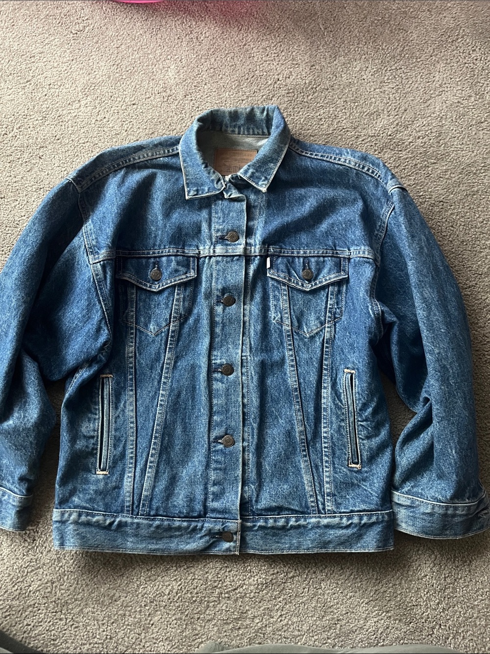1986 Levi's Men's Small Blue Denim Trucker Jacket - Classic Trucker
